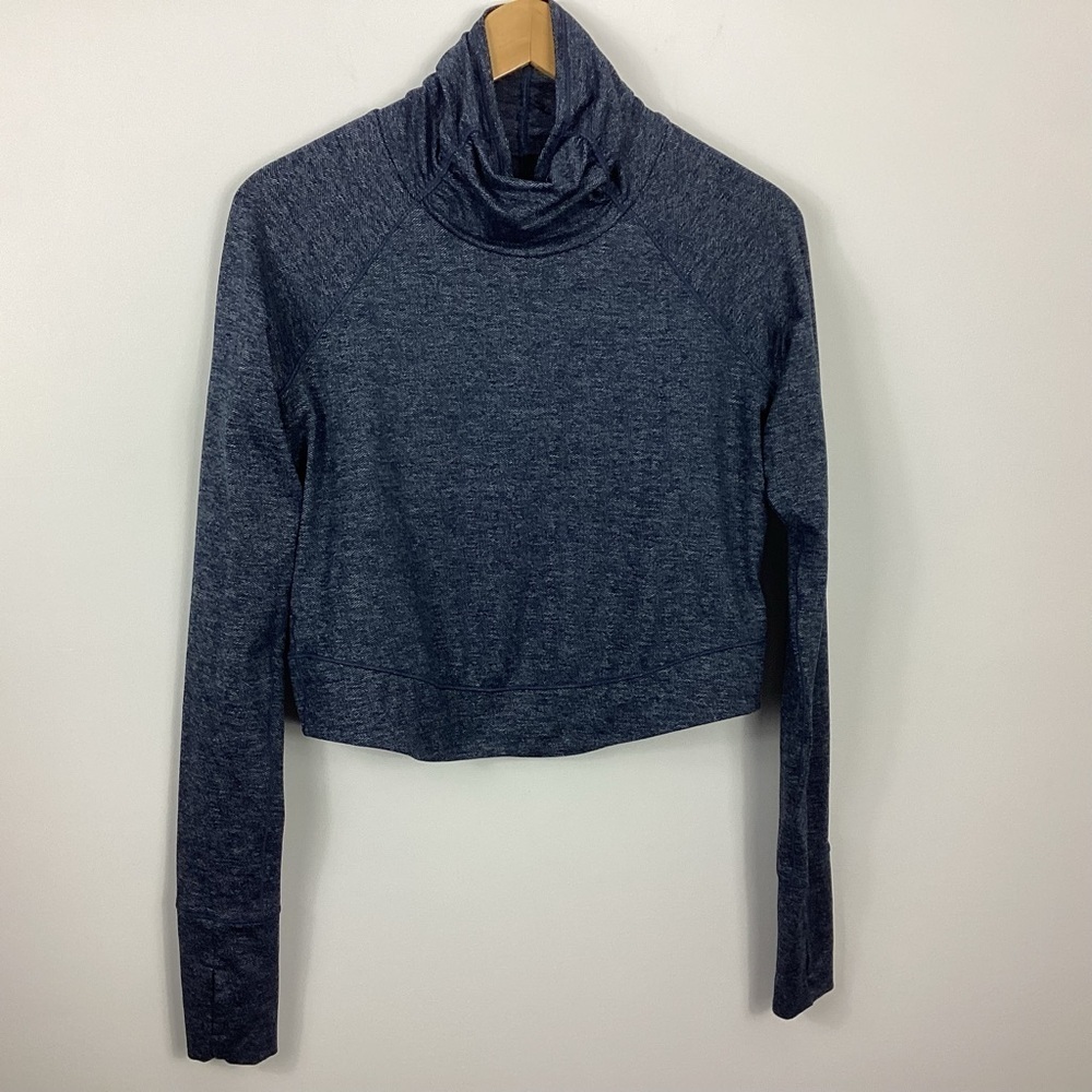 Prana Zawn Mock Neck Cropped Pullover
